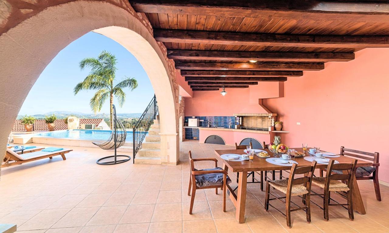 חאניה Steve Kois Villa Heated Pool מראה חיצוני תמונה